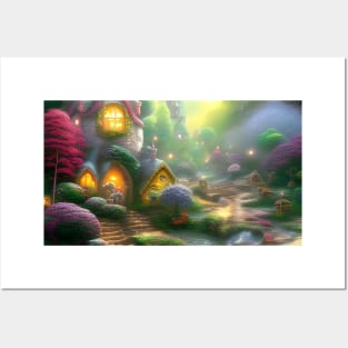 Fairy Village Posters and Art